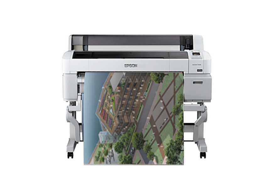 爱普生（EPSON）SC-T5280 A0+ 36英寸CAD工程图纸打印机 大幅面写真喷绘机 蓝图红章彩图绘图仪